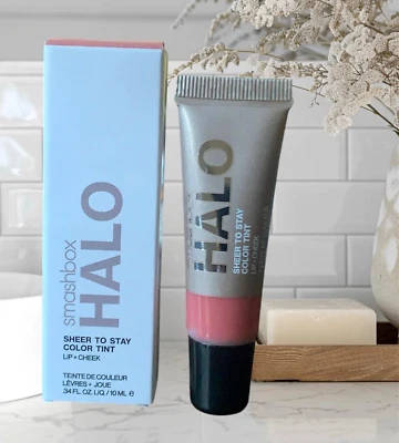 Smashbox Halo Sheer to Stay Color Tint Lip + Cheek - SUNSET - .34 Fl Oz / 10mL - Image 1 of 3