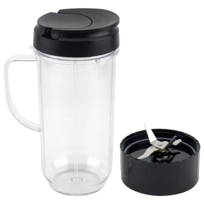 22 oz Tall Cup with Flip Top To-Go Lid and Cross Blade Magic Bullet 250W MB1001 - Image 1 of 4