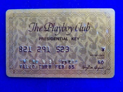 VINTAGE 'THE PLAYBOY CLUB PRESIDENTIAL KEY' Gold Card - Member since '60 Exp '85 - Image 1 of 2