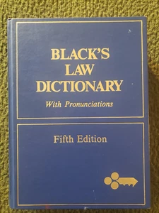 Black's Law Dictionary with Pronunciations : Fifth Edition (1979, Hardcover) - Foto 1 di 4