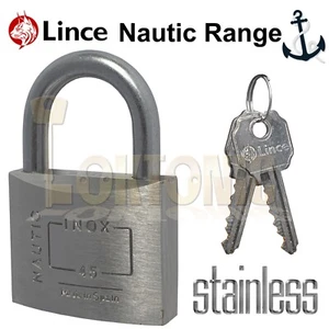 Lince 45mm Brass Weather Resistant Water Proof Marine Steel Shackle Padlocks - Picture 1 of 2