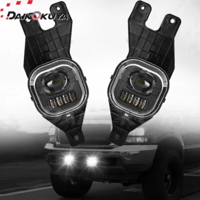 For 1999-2004 Ford F-250 F-350 F-450 F550 Super Duty LED Fog Lights Bumper Lamps - Image 1 of 4