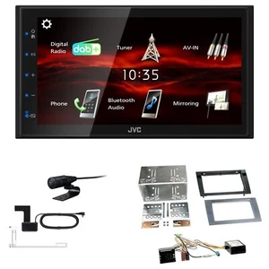 JVC KW-M180DBT 2DIN DAB+ Autoradio für Seat Exeo ab 2009 anthrazit inkl Canbus - Bild 1 von 5