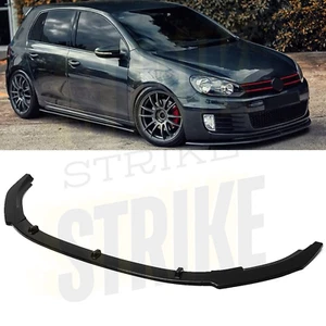 For 2010-2013 VW Golf MK6 GTI GTD Gloss Black Front Bumper Lip Chin Splitter Kit - Picture 1 of 5