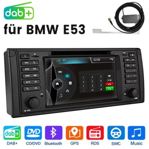 7'' CD DVD DAB+ Für BMW 5er E39 X5 E53 E38 Autoradio BT FM GPS Nav WIFI RDS SWC - Bild 1 von 13