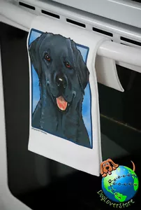 Toalla de mano de cocina Black Lab - Imagen 1 de 2