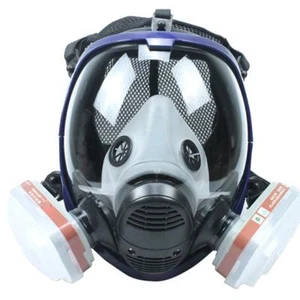 6800 Full Face Gas Mask 7 in 1 Facepiece Respirator Painting Spraying   - Picture 1 of 4