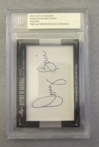 Doug Bair 2012 Leaf Cut Signature History Of Baseball Ed Auto - Picture 1 of 4