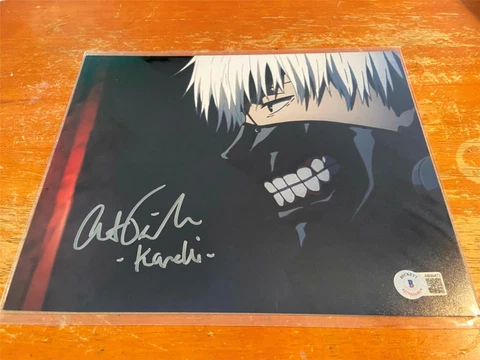Austin Tindle Ken Kaneki Tokyo Ghoul Autograph 8x10 Photo Bam Anime COA Beckett Cover