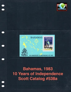 1/2 off $2.25 Scott Value - 1983 BAHAMAS Flag s/s 25 Yrs Independence MNH NH UMM - Picture 1 of 4