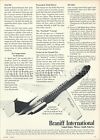 1965 BRANIFF INTERNATIONAL BAC 1-11 Fastback Jet PRINT AD airline airways advert