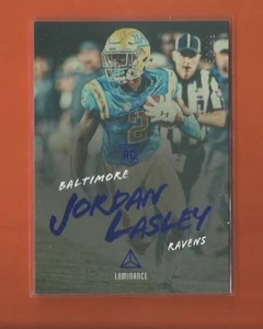 2018 LUMINANCE BLUE RC JORDAN LASLEY #d 50/99 BALTIMORE RAVENS - Picture 1 of 1