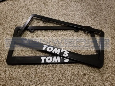 Toms License Plate Frame Toyota Racing FRS A90 RCF RC ISF - Pair - Image 1 of 2