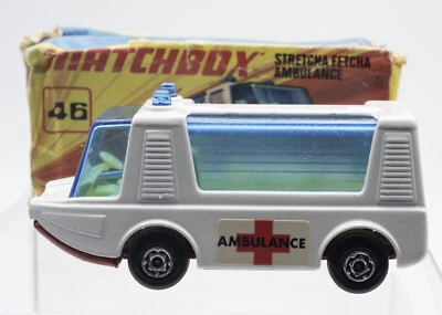 Matchbox Superfast Stretcha Fetcha Ambulance 46-B Red Base - Image 1 of 3