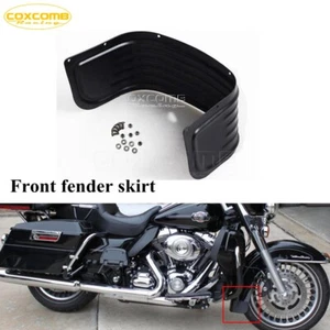 Ribbed Fender Front Fender Skirt Mudguard for Harley Touring Tri Glide Road King - Picture 1 of 11