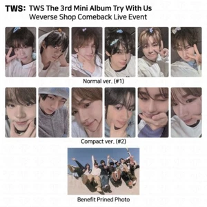 TWS The 3rd Mini Album Try With Us Weverse Shop Comeback Live Event Photocard - Picture 1 of 44