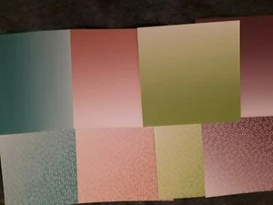 STAMPIN UP~DESIGNERPAPIER~"OMBRE'"~FÜR KARTEN & BOXEN~SOMMER~4 STK.~6X6 INCH - Bild 1 von 3