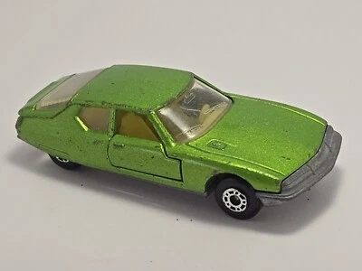 Matchbox Bulgarian Issue #51 Citroen SM, Green W/Yellow Interior RARE Used - Image 1 of 4