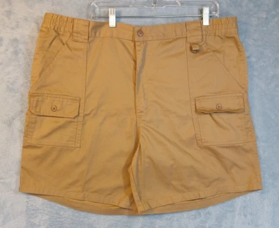 Haband Mens Tan/Beige Cargo Pocket Shorts Casual Hiking Size 42 - Image 1 of 4