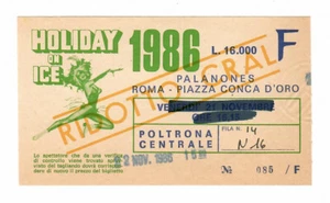 Biglietto vintage ticket HOLIDAY ON ICE Roma Circo Teatro Tenda Palanones 1986 - Imagen 1 de 1