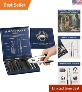 Stylish Seafood Crackers & Tools Set of 4 - Durable & Elegant Kitchen Essentials - Picture 1 of 10