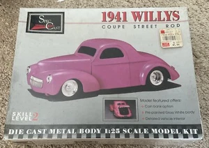 SPEC CAST 1941 WILLYS Coupe Street Rod. DIE CAST METAL BODY. 1:25. #94000. - Picture 1 of 2