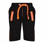 Kids Girls Shorts Fleece Black N.Orange Chino Shorts Knee Length Half Pant 2-13Y
