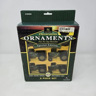 Juego de 6 adornos vintage John Deere modelo 4020 edición especial nuevo Foto 1 de 4