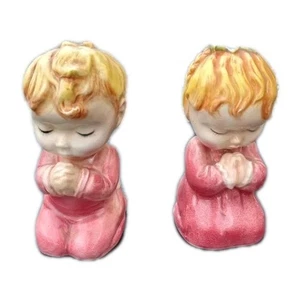 Lefton Vintage Praying Little Girls Made In Japan Figurines Collectible  - Picture 1 of 5