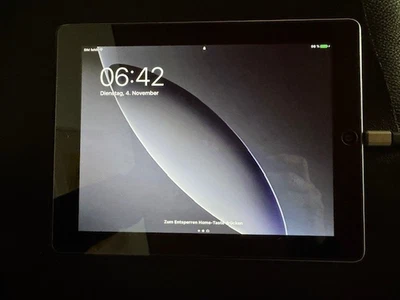 Apple iPad 4. Gen. 64GB, WLAN + Cellular (entsperrt), 24,64 cm (9,7 Zoll),silber - Bild 1 von 2