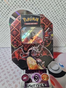 Sealed Charizard Ex Pokemon Collectors Tin Paldean Fates Scarlet & Violet 4.5 - Picture 1 of 12