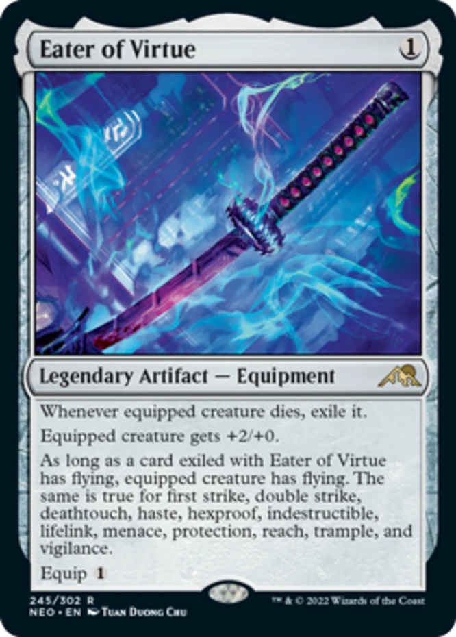 x1 Eater of Virtue - Kamigawa: Neon Dynasty - NM - MTG - Image 1 of 1