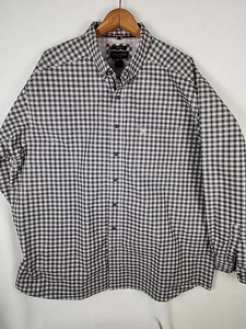 Ariat Pro Series Herren Langarm Stretch Button Down Hemd XXL schwarz rot kariert - Bild 1 von 10
