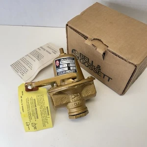 NOS BELL & GOSSETT 110110 1/2" NPT Brass Water Pressure REDUCING VALVE FB-3 - Picture 1 of 8