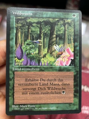 German FBB • Wild Growth • Pack Fresh • Mtg (1821) - Image 1 of 3