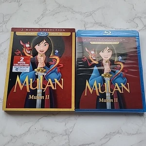 Disney NEW Sealed Mulan I & II 2-Movie Collection Blu-Ray With Slipcover FAST SH - Picture 1 of 6