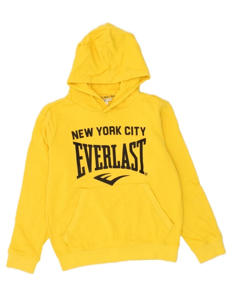 EVERLAST Boys New York City Graphic Hoodie Jumper 10-11 Years Yellow BX15 - Image 1 of 3