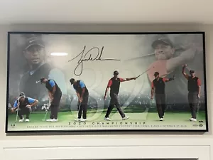 Upper Deck Tiger Woods Autographed 36x18 Photo Framed /82 Authentic Auto “82” - Picture 1 of 8