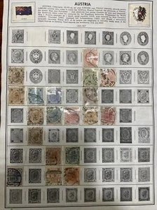 Austria Stamps - Lot of 151 Stamps On Album Pages - See Pictures -Austria Lot 1 - Picture 1 of 7