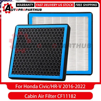 Filtro de aire de cabina CF11182 HEPA apto para HONDA CIVIC/HR-V 2016-2022, Accord 2023-2024 Foto 1 de 4