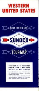 1955 Sunoco Road Map: Western United States NOS - Picture 1 of 1