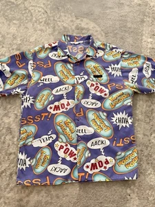 Rare 1999 Universal Studios Toon Lagoon Team Member Employee Shirt Blue M - Picture 1 of 7