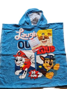 Bade-Poncho Kinder mit Kapuze 55 x 110cm Badetuch Handtuch Strandtuch Paw Patrol - Bild 1 von 5