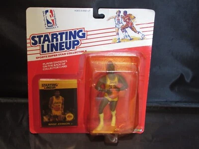 Magic Johnson Kenner 1988 alineación inicial LA Lakers primer año patio Foto 1 de 4