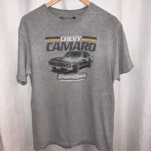 Mens Chevy Camaro Super Sport T-Shirt Large Gray GM Classic Muscle Sports Car - Picture 1 of 6