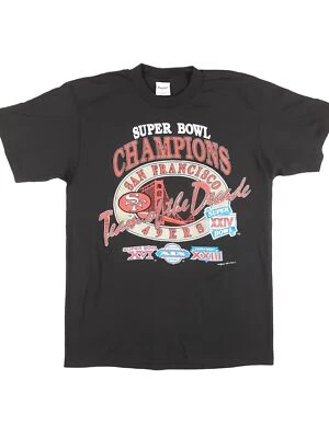 Camiseta De Colección SAN FRANCISCO 49ERS 1989 SUPER BOWL CHAMPIONS 80s Fútbol NUEVA M Foto 1 de 4