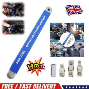 Spanner Extension Wrench Set Offset Ratchet Spanner Extender with Adapters 39cm - Picture 1 of 13