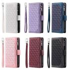 Leather Wallet Lamb Print Mobile Phone Case Protective Flap For iPhone 14