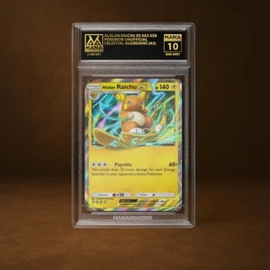ALOLAN RAICHU EX MANA GRADE 10 PSA STACKABLE POKEMON POCKET - Picture 1 of 1