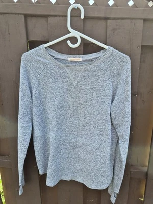 Suéter para mujer Sweet Romeo gris suave manga larga agujeros para el pulgar talla S usado en excelente estado  Foto 1 de 4